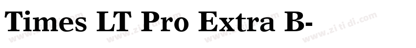 Times LT Pro Extra B字体转换